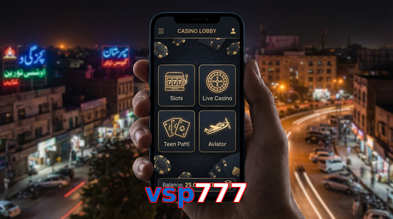 Main screen of Vsp777 app page for PK players